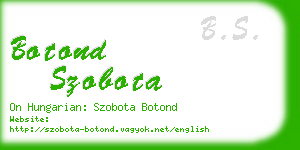 botond szobota business card